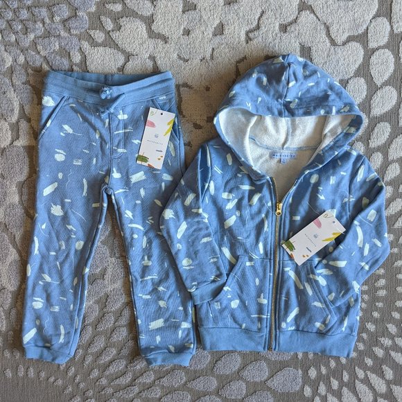 Maisonette Zip-up Hoodie and Sweatpants Unisex Set - Size 4Y